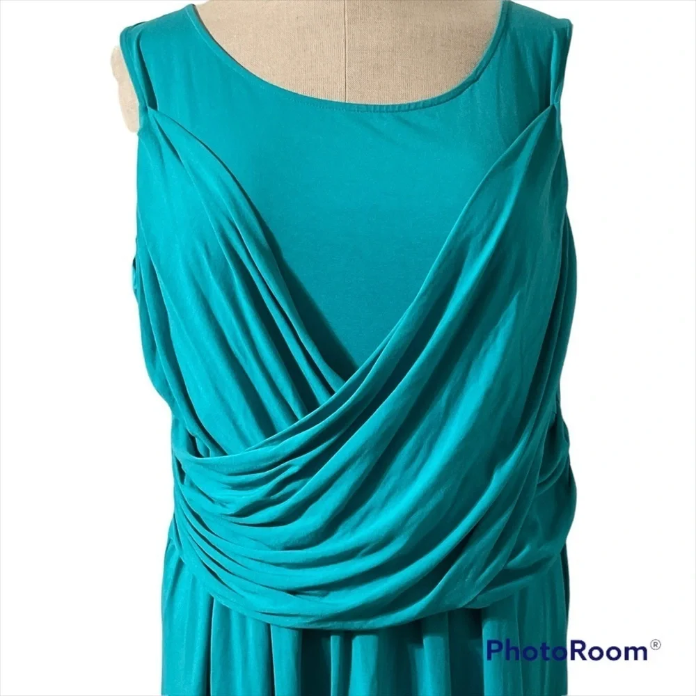 NWT Peter Nygard Teal Dress Size 3X **NEW** - Picture 2 of 8